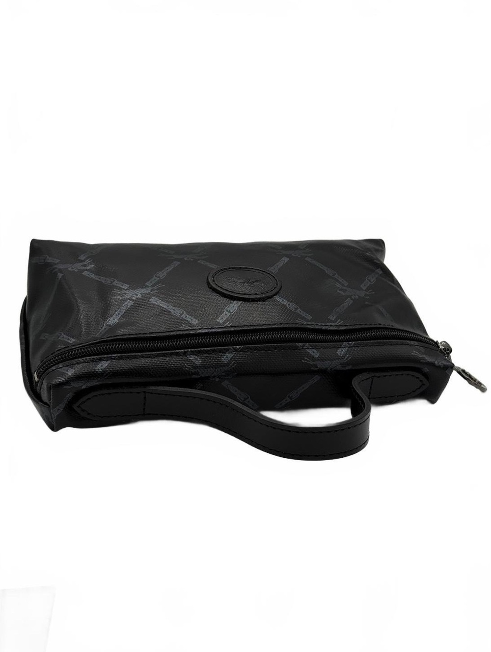 Longchamp Mini Bag Black w/ Logo Pattern - Authentic, Limited Japan Edition NWOT - Picture 7 of 9